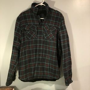 Modern Culture Cotton Button Up Sweatshirt.